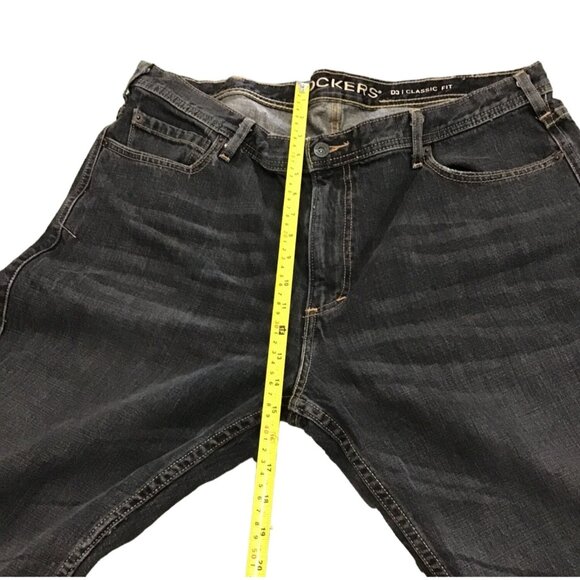 DOCKERS - GREY/BLACK STRAIGHT LEG MEN'S JEANS SIZE 40X32 - Picture 4 of 6